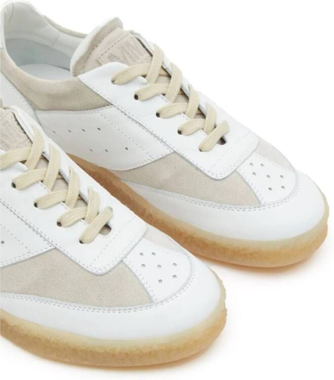 MM6 Maison Margiela Witte Replica Lage Sneakers Wit Dames