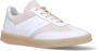 MM6 Maison Margiela Witte Leren Sneakers met Beige Patches Wit - Thumbnail 2