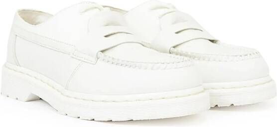 MM6 Maison Margiela Witte Veterschoenen met Ronde Neus