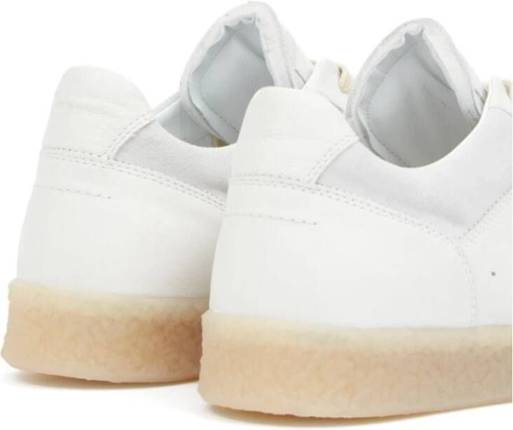 MM6 Maison Margiela Witte Vetersneakers met Merkhiel White Dames