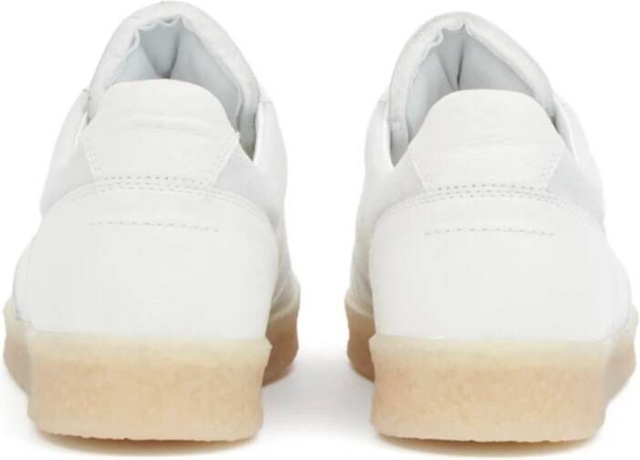 MM6 Maison Margiela Witte Vetersneakers met Merkhiel White Dames