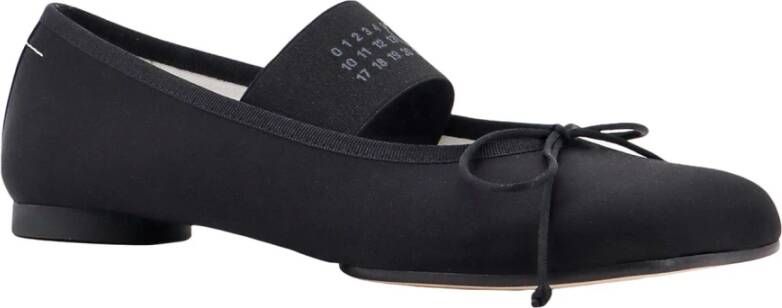 MM6 Maison Margiela Zwarte Ballerina`s met Iconische Tabi Teen Black Dames