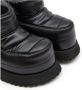 MM6 Maison Margiela Zwarte Gewatteerde Laarzen met Ronde Neus Black Dames - Thumbnail 4