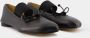 MM6 Maison Margiela Zwarte Leren Ballerina Ronde Neus Instapper Black Dames - Thumbnail 3