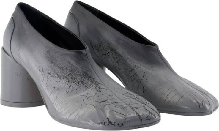 MM6 Maison Margiela Zwarte Leren Court Pumps