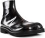MM6 Maison Margiela Zwarte leren enkellaarzen voor mannen Black Heren - Thumbnail 2