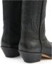 MM6 Maison Margiela Zwarte leren laarzen met puntige neus - Thumbnail 2