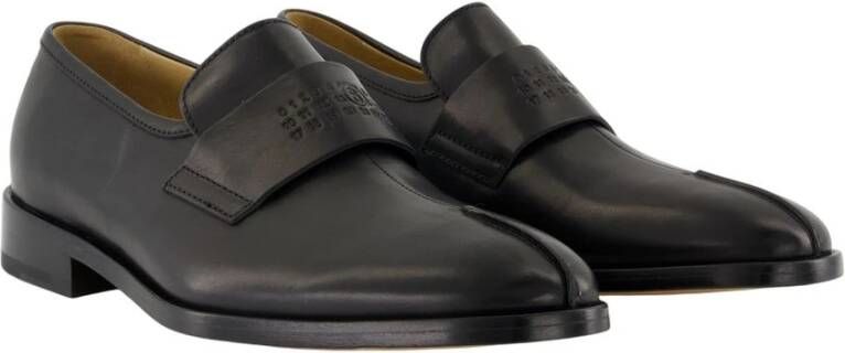 MM6 Maison Margiela Zwarte leren loafers voor heren