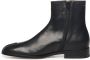 MM6 Maison Margiela Zwarte Leren Ritslaarzen - Thumbnail 2