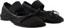 MM6 Maison Margiela Zwarte Nylon Ballerina Slip-On Schoenen - Thumbnail 2
