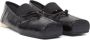 MM6 Maison Margiela Zwarte platte schoenen met strikdetail - Thumbnail 2