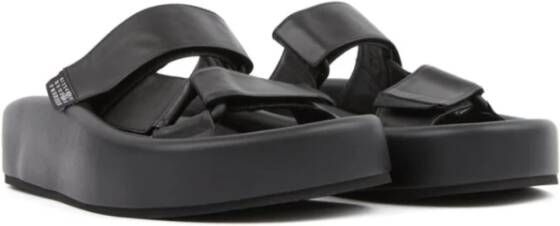 MM6 Maison Margiela Zwarte Sandaal Stijlvol Ontwerp Black Unisex