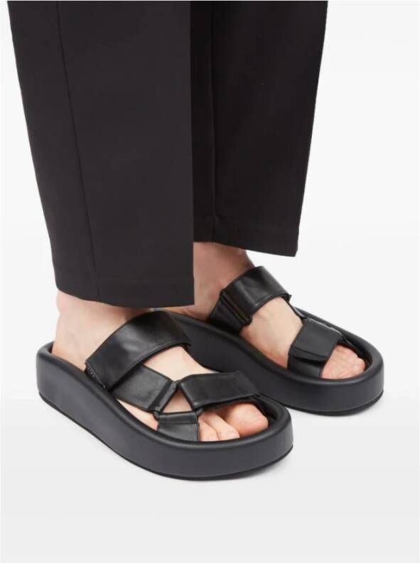 MM6 Maison Margiela Zwarte Sandaal Stijlvol Ontwerp Black Unisex