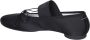 MM6 Maison Margiela Zwarte Satijnen Balletschoenen Ronde neus Strik Black Dames - Thumbnail 11