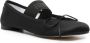 MM6 Maison Margiela Zwarte Satijnen Balletschoenen Ronde neus Strik Black Dames - Thumbnail 5
