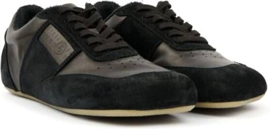 MM6 Maison Margiela Zwarte Sneakers met Geperforeerde Neus
