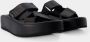 MM6 Maison Margiela Zwarte Synthetische Sandalen Amandel Teen Black Heren - Thumbnail 2