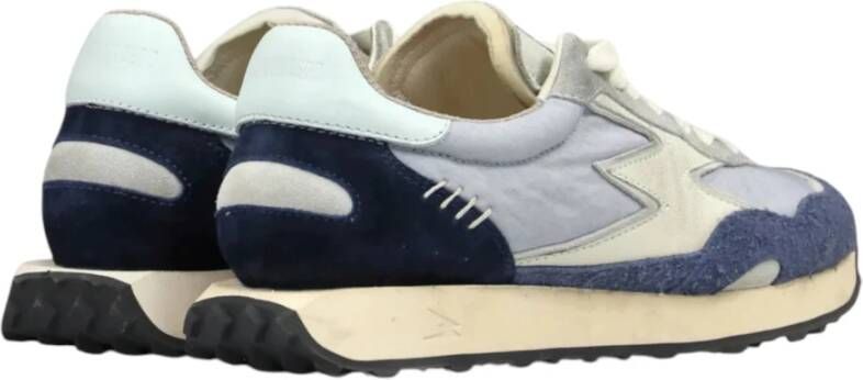 MOA Master OF Arts Blauwe Sneakers met Hemelsblauw Hielstuk
