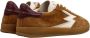 MOA Master OF Arts Bruine Club Sneakers met Cognac Accenten - Thumbnail 2