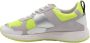 MOA Master OF Arts Futura Leer Wit Geel Sneakers Multicolor Dames - Thumbnail 2