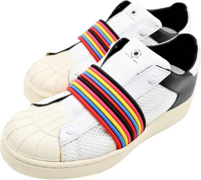 MOA Master OF Arts Regenboog Witte Sneakers Multicolor Dames