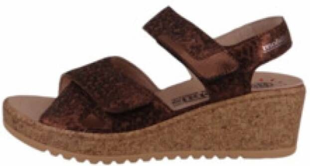 Mobils Bruine sleehak sandalen voor dames