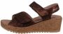 Mobils Bruine sleehak sandalen voor dames - Thumbnail 2