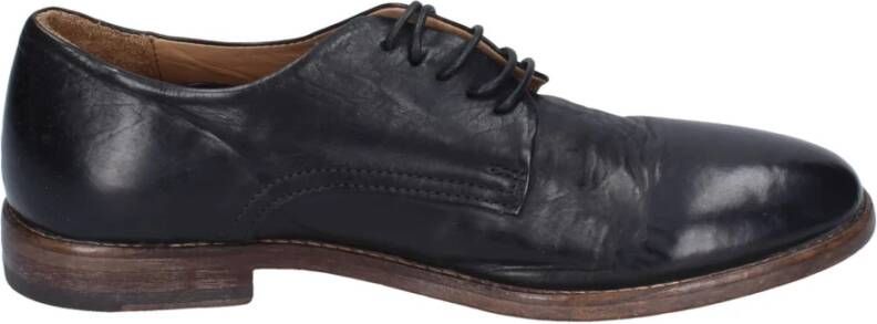 Moma Elegante lederen schoenen Black Dames