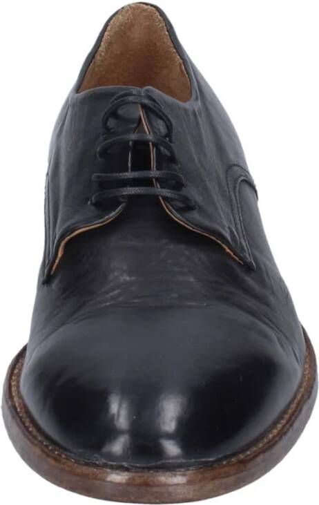 Moma Elegante lederen schoenen Black Dames