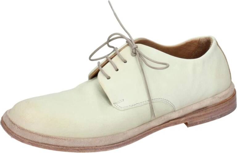 Moma Elegante lederen veterschoenen Green Dames