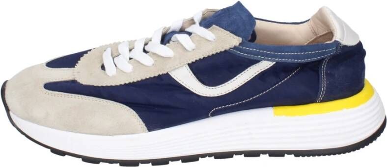 Moma Elegante Suede Schoenen voor Mannen Blue Dames