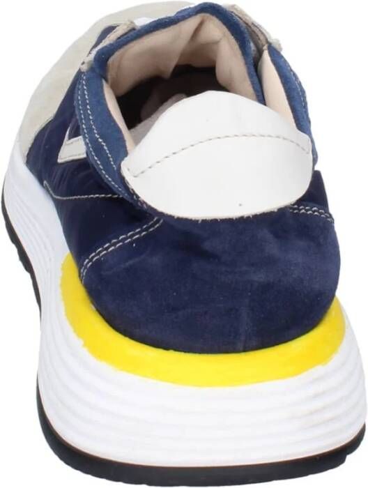 Moma Elegante Suede Schoenen voor Mannen Blue Dames