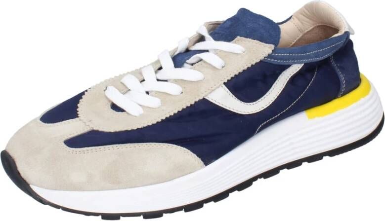 Moma Elegante Suede Schoenen voor Mannen Blue Dames