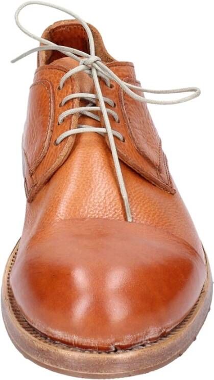 Moma Elegante Vintage Leren Damesschoenen Brown Dames