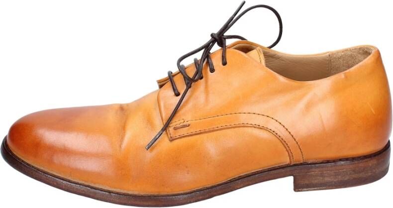 Moma Elegante Vintage Leren Damesschoenen Brown Dames