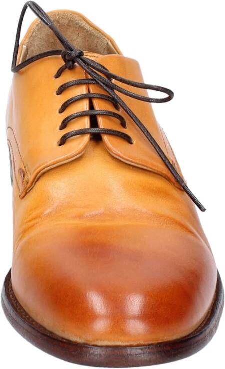 Moma Elegante Vintage Leren Damesschoenen Brown Dames