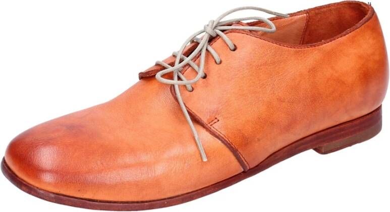 Moma Elegante Vintage Leren Damesschoenen Brown Dames