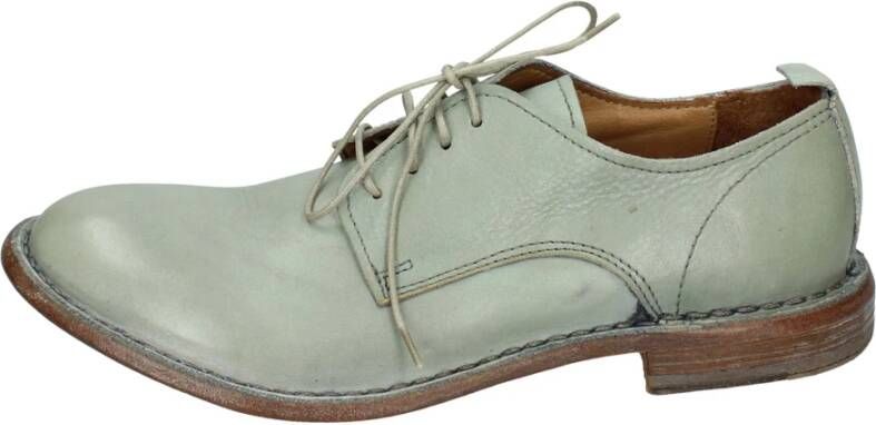 Moma Elegante Vintage Leren Damesschoenen Green Dames
