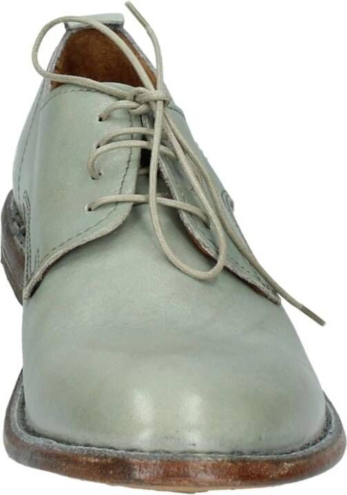 Moma Elegante Vintage Leren Damesschoenen Green Dames