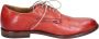 Moma Elegante Vintage Leren Damesschoenen Red Dames - Thumbnail 3