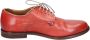 Moma Elegante Vintage Leren Damesschoenen Red Dames - Thumbnail 3