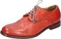 Moma Elegante Vintage Leren Damesschoenen Red Dames - Thumbnail 5