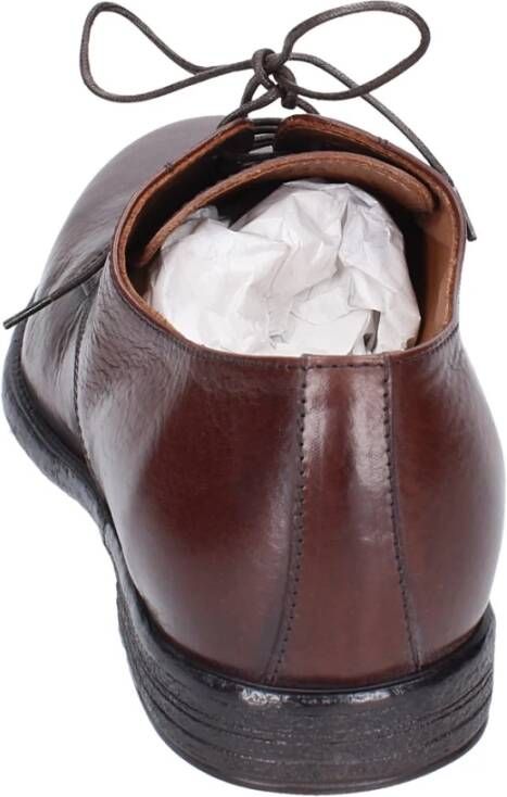 Moma Elegante Vintage Leren Herenschoenen Brown Heren