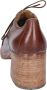 Moma Elegante Vintage Lederen Pumps Brown Dames - Thumbnail 2