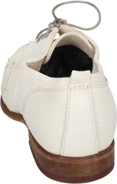 Moma Elegante Vintage Leren Schoenen voor Vrouwen White Dames