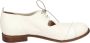 Moma Elegante Vintage Leren Schoenen voor Vrouwen White Dames - Thumbnail 3