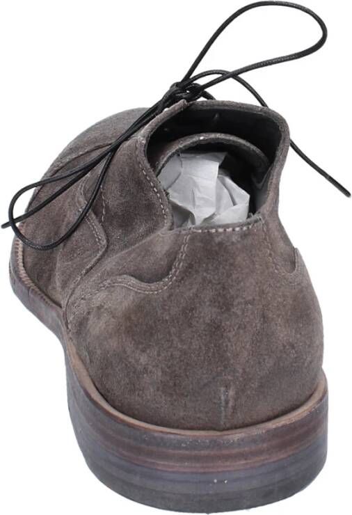 Moma Elegante Vintage Suède Instapschoenen Gray Heren