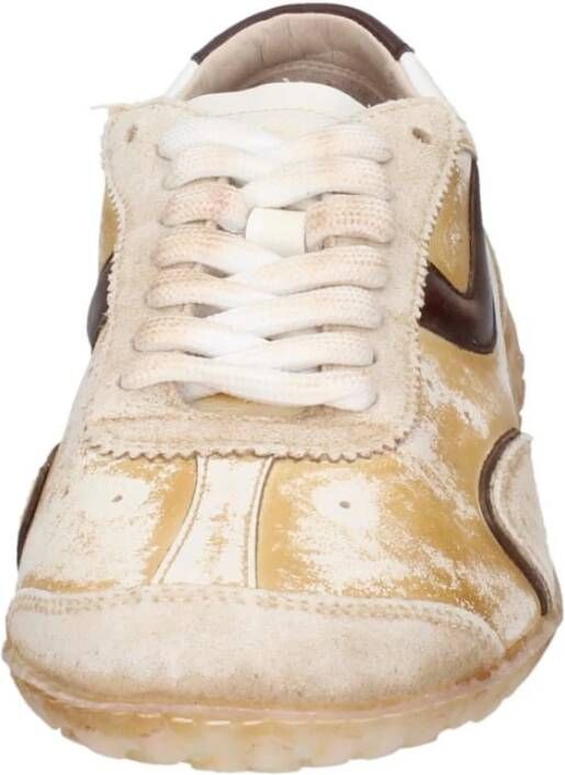 Moma Leren Sneakers Brown Dames