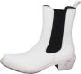Moma Leren enkellaarsjes White Dames - Thumbnail 2