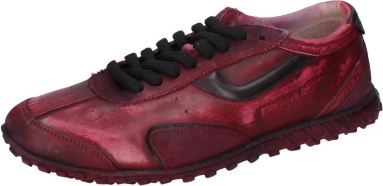 Moma Leren Heren Sneakers Red Heren